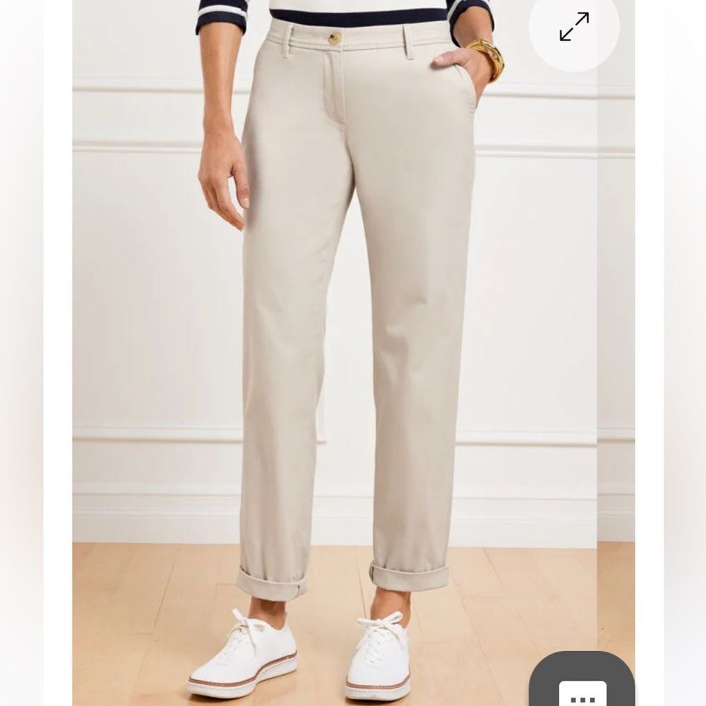 Talbots Petites Relaxed super soft Chinos in “beach”- brand new size 2P - Picture 2 of 11